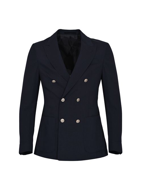 Giacca doppiopetto in tessuto stile Americano Eleventy | M75GIAK10 TES0M16911